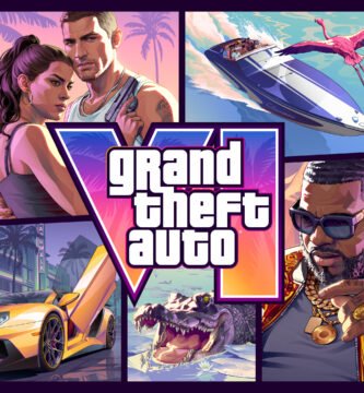 Arte oficial de Grand Theft Auto VI con Jason y Lucia.