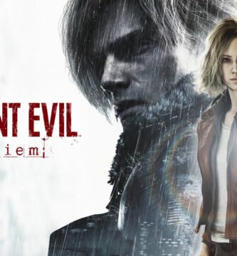 Arte oficial de Resident Evil Requiem con Grace Ashcroft y Leon S. Kennedy.